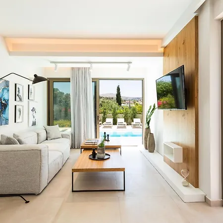 Villa Vasilios Villa, With Pool, Gym & Close To Beach, By Thinkvilla Loutra (Crete)